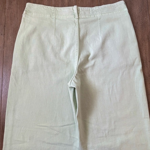 Pilcro High Rise Pants Wide Leg Green Ankle Anthropologie - Picture 9 of 10